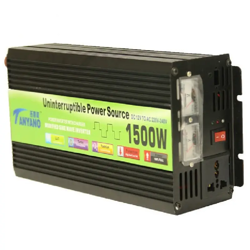 1500w solare onda sinusoidale inverter 12v 220v ups inverter dc a ac convertitore 12v a 220v auto inverter fuori rete invertitore