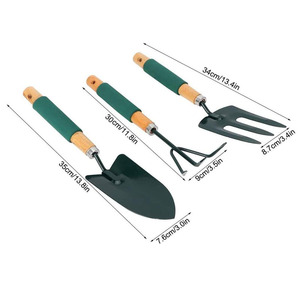 Poignée antidérapante 3 pièces en alliage d'aluminium robuste Kit d'<span class=keywords><strong>outils</strong></span> <span class=keywords><strong>de</strong></span> <span class=keywords><strong>base</strong></span> <span class=keywords><strong>de</strong></span> jardinage en plein air <span class=keywords><strong>Outils</strong></span> <span class=keywords><strong>de</strong></span> <span class=keywords><strong>jardin</strong></span> - Product Image 2