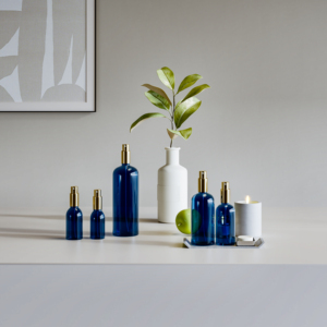 Flacons pulvérisateurs cosmétiques en verre de luxe personnalisables 20ml/30ml-200ml Marron/Blanc/<span class=keywords><strong>Noir</strong></span>/Transparent avec pulvérisateur à fine brume doré - Product Image 5