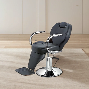Sillón de Barbería Moderno de Cuero Sintético para Salón y Spa, Dedicado a la Peluquería Comercial - Product Image 1