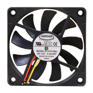 R127010bu 12V 0.45A 7Cm 7010 Pwm Fan Im Lặng Fan CPU Fan