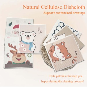 Serviettes de cuisine douces réutilisables, chiffons à vaisselle, chiffon à vaisselle suédois, chiffon à vaisselle en cellulose, éponge de cuisine, <span class=keywords><strong>serviette</strong></span> de nettoyage - Product Image 5
