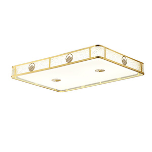 Chinese Style All Copper <b>Ceiling</b> <b>Light</b> <b>Led</b> Living Room Bedroom Main <b>Light</b> High End Home Decoration Lighting - Product Image 1
