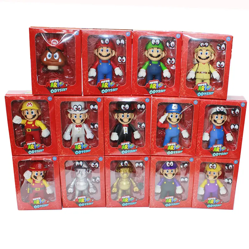 Wholesale 10cm PVC Mario Bros Toy Mari o Figures