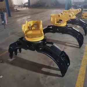 Precio de fábrica OEM Excavadora Accesorios Log <span class=keywords><strong>Grab</strong></span> Demolición Acero Chatarra Pinza Madera giratoria hidráulica - Product Image 3