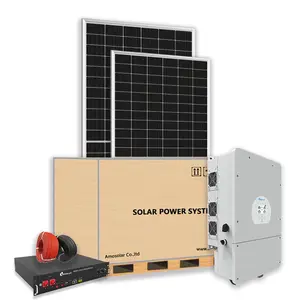 نظام الطاقة الشمسية 3kv نظام الطاقة الشمسية الأرضية 15kw نظام الطاقة الشمسية قبالة شبكة الطاقة الشمسية
