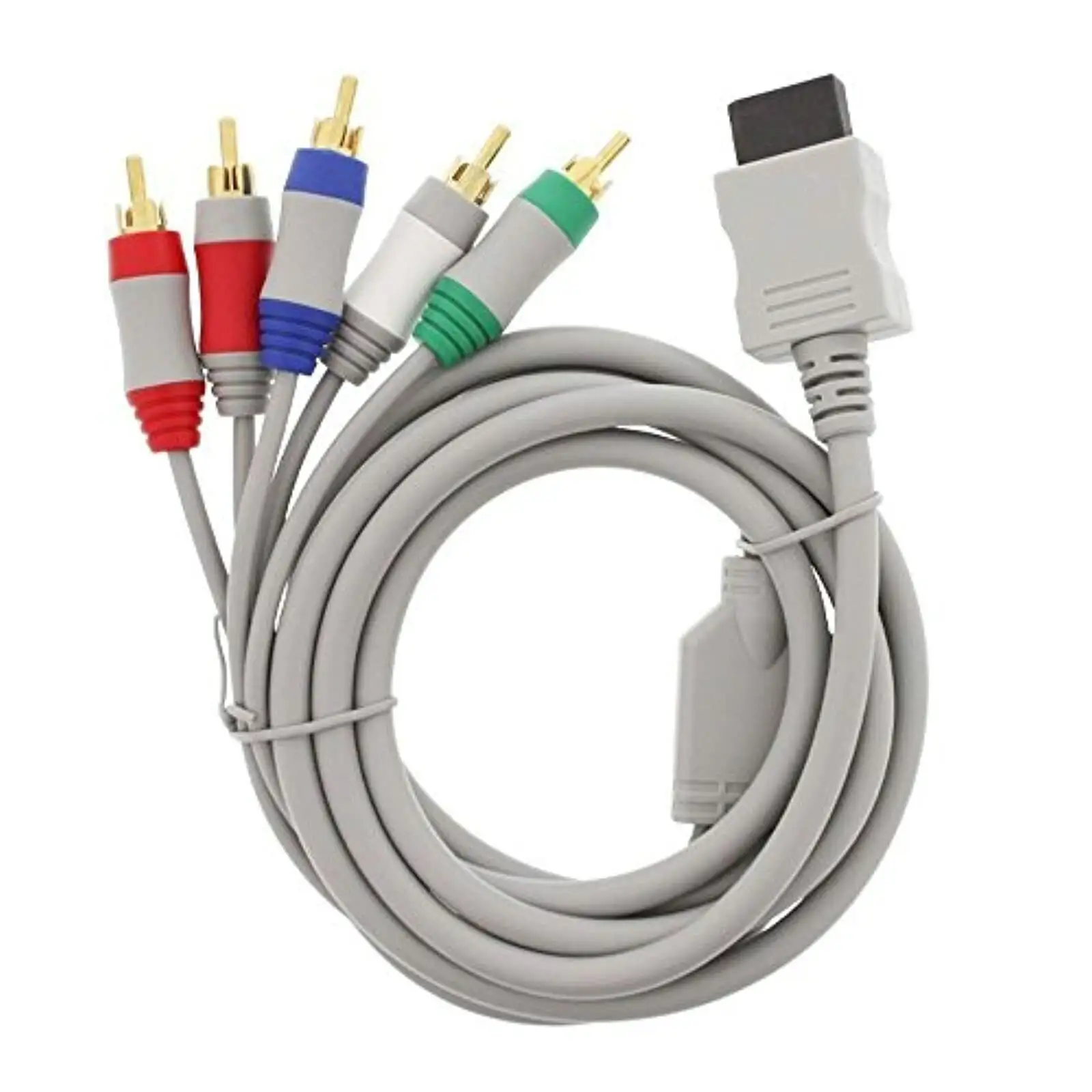 Cordon de câble AV Audio vidéo composite pour Wii/Wii U/PS2/PS3/PS5/Xbox 360 câble de cordon composant RCA HD TV mince