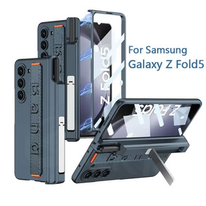Étui en cuir ultra-fin à sensation de peau, avec charnière magnétique pliable et protection intégrale pour Samsung <span class=keywords><strong>Galaxy</strong></span> <span class=keywords><strong>Z</strong></span> <span class=keywords><strong>Fold</strong></span> 4, <span class=keywords><strong>Fold</strong></span> 5, <span class=keywords><strong>Fold</strong></span> 6 - Product Image 6