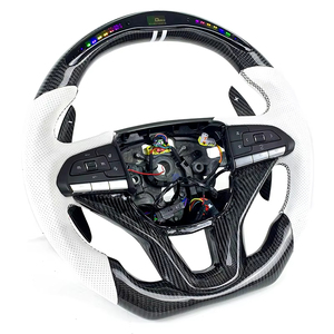 Volant sport haut de gamme en fibre de carbone avec affichage numérique LED de régime moteur intégré, pièces de modification compatibles Cadillac <span class=keywords><strong>Escalade</strong></span>, fournisseur mondial - Product Image 4