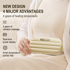 2025 nuevos productos de alivio del período cinturón cálido chaqueta de plumón única Material almohadilla de calefacción <span class=keywords><strong>menstrual</strong></span> para aliviar el dolor del período - Product Image 2