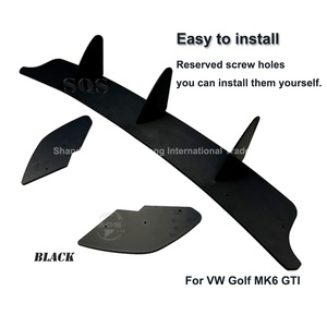 SQS OEM/ODM, personalización de fábrica de alta calidad, divisor de difusor trasero negro brillante ABS para VW Volkswagen <span class=keywords><strong>Golf</strong></span> MK6 <span class=keywords><strong>GTI</strong></span> - Product Image 4