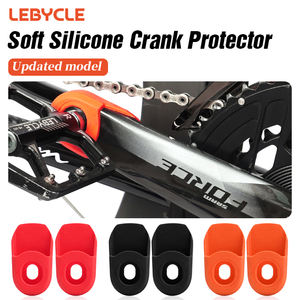 LEBYCLE, venta al por mayor, Protector de brazo de manivela de bicicleta <span class=keywords><strong>MTB</strong></span>, Protector de bielas de bicicleta, botas de manivela de Ciclismo de silicona, cubierta a prueba de polvo - Product Image 2