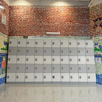 ABS Serrure à clé à combinaison électronique Étudiant Gym Locker Knock-Down Stockage Vêtements Armoire Pièces moulées Écologique pour les bureaux