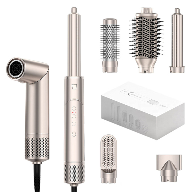 Wochuan One Step Automatic Curling Iron Professional Hair Blow Dryer Brush Bldc 7 in 1 Hair Dryer Multi Hair air Wrap Styler
