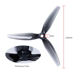 Hélices FPV Ethix S5 5X4X3 de 3 Aspas, Bajo Arrastre, Alta Eficiencia para Carreras, Freestyle, Cinelifter, Dron, 4 Piezas/Paquete, HQProp, Mejores Ventas - Product Image 1