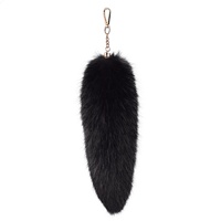 Pendentif en fourrure synthétique de renard de 11 pouces, queue de renard, accessoires écologiques, pendentif pour sac de femme, porte-clés de voiture