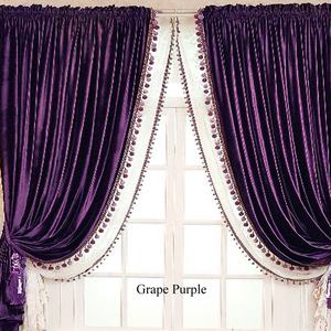 <span class=keywords><strong>Tenda</strong></span> in stile americano riciclato Super morbido velluto italiano tende oscuranti di lusso <span class=keywords><strong>per</strong></span> soggiorno e camera da <span class=keywords><strong>letto</strong></span> - Product Image 4