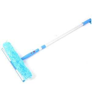 Nettoyeur de vitres <span class=keywords><strong>professionnel</strong></span> sans traces, manche long, <span class=keywords><strong>raclette</strong></span> en caoutchouc de 14 pouces, lavette en microfibre pour le nettoyage des fenêtres - Product Image 3