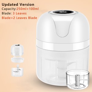 เครื่องแปรรูปอาหารแบบชาร์จ Usb <span class=keywords><strong>ไฟฟ้า</strong></span>,เครื่องปั่นอาหารขนาดเล็กชาร์จไฟได้สำหรับเด็กทารกเนื้อกระเทียม - Product Image 2