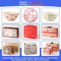 Ensemble de vaisselle en céramique sous glaçure, style japonais moderne et minimaliste, personnalisé, pour l'exportation, compatible micro-ondes