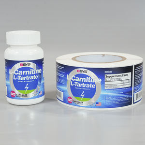 Personalizado Impresso Saúde Medicina Farmácia Garrafa Logo Etiqueta Etiqueta Etiqueta Suplemento Nutrição Vinil Vitamina Pílula Embalagem Etiquetas - Product Image 2