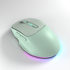 Banda <span class=keywords><strong>M2</strong></span> souris sans fil double mode léger ordinateur bureau maison Rechargeable souris rvb PC souris de jeu - Product Image 4