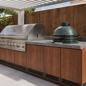 <span class=keywords><strong>Cuisine</strong></span> barbecue extérieure  et station de grill pour villas Four électrique encastré sur mesure et gril en acier inoxydable - Product Image 4