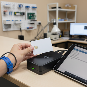 Thẻ RFID PVC trắng không in, chống nước, bảo mật cao Jcop J3r150, tùy chỉnh 13.56Mhz, thẻ SIM ID, thẻ kiểm soát truy cập Java J3r180, J3R200 chưa được dán - Product Image 3