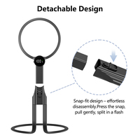 Loupe de lecture portable à écran HD avec 48 LED et affichage de la charge, nouveau design