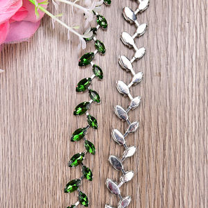 Chaîne de strass œil de cheval en cristal de blé à coudre pour la décoration de bracelets, colliers, vêtements, ceintures, chaussures, chapeaux et projets DIY - Product Image 3