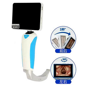 ANSHIDA Prix d'usine bon marché de l'anesthésie réutilisable Ensemble de vidéo-<span class=keywords><strong>laryngoscope</strong></span> portable réutilisable Intubation avec lame jetable - Product Image 2