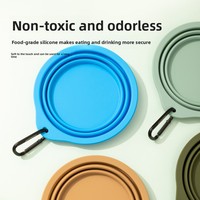 Bol d'eau pliable en silicone pour animaux de compagnie, grand modèle, pour chiens et chats, idéal pour les voyages en plein air