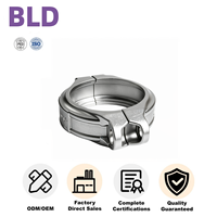 Collier de serrage en acier inoxydable, moulage par investissement au silicagel, surface polie, résistant aux acides, OEM