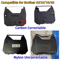 Ruban de cassette compatible Brother pour machine à écrire BROTHER AX10/18/45, ruban correcteur en nylon carbone, cassette de ruban AX12 EM30