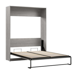 Marco de acero <span class=keywords><strong>vertical</strong></span> doble tamaño queen <span class=keywords><strong>cama</strong></span> de pared con listón de madera tamaño personalizado ahorro de espacio oculto <span class=keywords><strong>cama</strong></span> Murphy con <span class=keywords><strong>armario</strong></span> - Product Image 6
