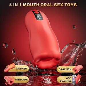 Sextoy für Erwachsene für Paare, Masturbator für Männer, Penistrainer-Vibrator mit 9 Vibrations- & 3 Saugmodi, Pocket <span class=keywords><strong>Pussy</strong></span>, Penispumpe, Stroker - Product Image 4