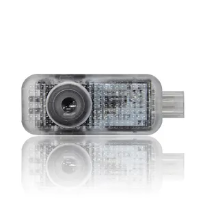 Autodragons Q3 Q5 Q7 A3 A7 A8 LED ไฟรถยนต์โลโก้อัพเกรดยินดีต้อนรับมารยาทโปรเจคเตอร์3D ผีแสงเงา - Product Image 1