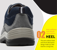 Sepatu Keamanan Anti Benturan Berujung Baja untuk Bengkel Dalam Ruangan, Anti Statis, ESD Shield, Sepatu PU Industrial Low Cut Pria