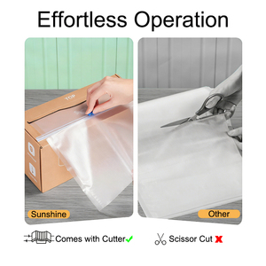 Bolsas de Sellado al Vacío Transparentes con Relieve, Tamaño Personalizado, Bolsas de Plástico de Nailon para Sellado al Vacío, Rollos para Almacenamiento de Alimentos al Vacío y Sous Vide - Product Image 3