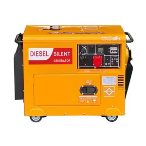 Generator 10KW 12kVA untuk rumah, generator digital senyap dapat digerakkan dengan roda cerdas diesel senyap