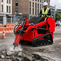 Vente flash : Chargeuse compacte sur chenilles T480, capacité de charge nominale de 350 kg, moteur Yanmar, accessoires multifonctions pour le déneigement