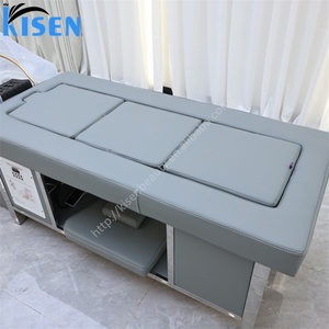 Kisen Barbershop Essential Shampoo Chair Head Spa <b>Bed</b> Scalp Body Sauna Massage Table Water Circulation <b>LED</b> Light Therapy System - Product Image 3