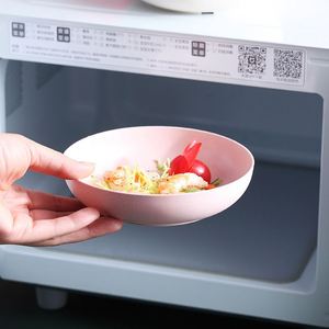 Platos para Bebés de Grado Alimenticio, Nueva Tendencia, Ecológicos, Naturales, Biodegradables, de Paja de Trigo, Juegos de Vajilla de Plástico - Product Image 3