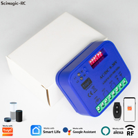 Récepteur d'ouverture de porte de garage WiFi 2CH 433-900MHz AC DC 9-30V, contrôleur de commutateur compatible avec Alexa Google Tuya 8122