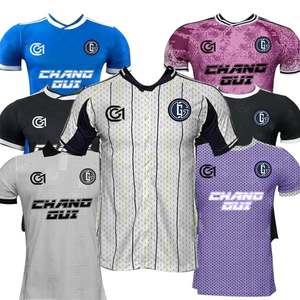 Camisetas de Fútbol Retro de Verano de Equipos Europeos de Calidad Versión Tailandesa, Manga Corta, 25/26, 100% Poliéster, Secado Rápido, Unisex - Product Image 1