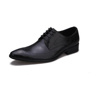 Zapatos Elevadores Otoño 2026 - Zapatos de Cuero para Hombre en Piel de Vacuno - Zapatos de Negocios Impermeables con Cordones y Punta Cuadrada Pequeña que Aumentan la Altura - Product Image 4