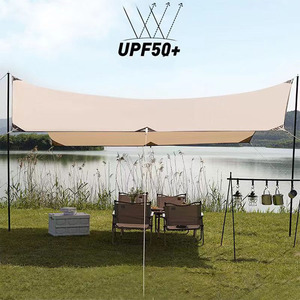 Carpa Impermeable Portátil de Doble Capa Moderna para Acampar al Aire Libre, Senderismo, Playa y Jardín, Ultraligera, WD-C01, con Pantalla para Playa - Product Image 2