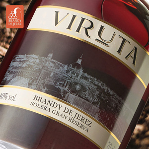 บรั่นดีผลิตในสเปน VIRUTA GRAN RESERVA บรั่นดีสเปนจากเมืองเยเรซ บ่มด้วยวิธีดั้งเดิม 8 ปี บรั่นดีองุ่น 700 มล. - Product Image 3