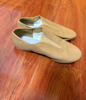 Zapatos de Baile de Jazz para Mujer, de Piel de Cerdo, con Elástico, Suela Partida, para Práctica de Danza Moderna, para Adultos