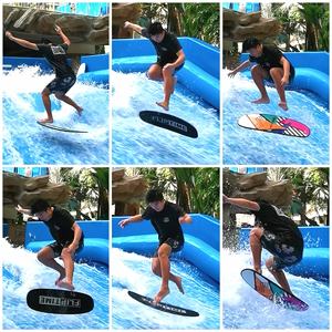 لوح ركوب الأمواج من الألياف الزجاجية باللون الأزرق الفاتح لتدريب الأطفال على ركوب الأمواج بفعالية - Product Image 6